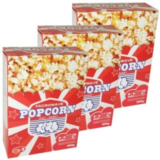 Mikrowellen Popcorn süß, 3 x 300g (Microwave Popcorn Zoet)