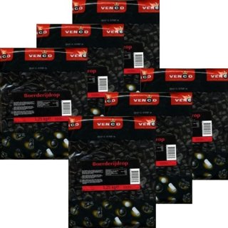 Venco Holland Lakritze Boerderijdrop 6 x 1,25kg (normales Lakritz)