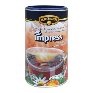 Krüger Impress 20 herbal tea drink with glucose (200g can)