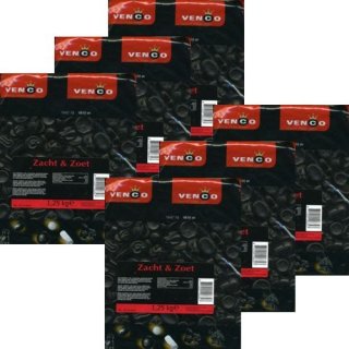 Venco Holland Lakritze Zacht & Zoet 6 x 1,25kg (weich und süß)