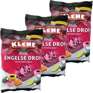 Klene Lakritze/Konfekt Engelse Drop 3 x 1,25kg (Englische Mischung)
