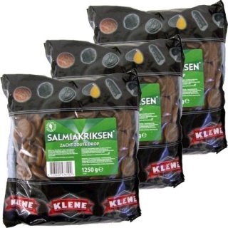 Klene Holland Lakritze Salmiakriksen 3 x 1,25kg (Salmiak salzig)