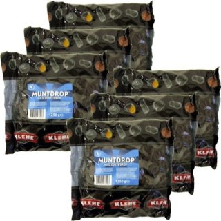 Klene Holland Lakritze Muntdrop 6 x 1,25kg (mild gesalzen)