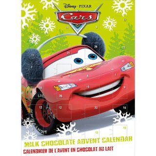 Adventskalender Cars, Schokoladen Adventskalender (65g)