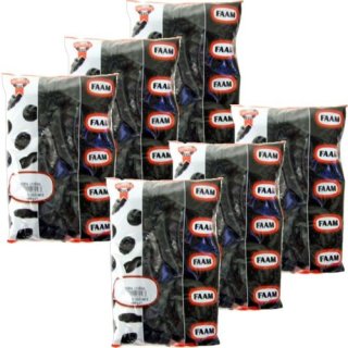 Faam Holland Gourmet-Lakritz Suikervrij Zoute Hartje 6 x 1000g (Zuckerfrei, gesalzen)