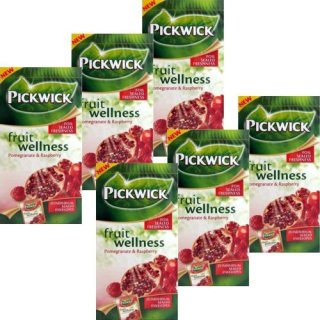 Pickwick Teebeutel Fruit wellness Granatapfel & Himbeere 6 x 25 Btl. (einzeln in Folie verpackte Teebeutel)