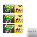 Pickwick Original Ceylon Großpackung 3er Pack (Schwarztee 3x 100x2g Teebeutel) + usy Block