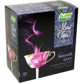 Pickwick Teebeutel Slow Tea Classics Smooth Grey 25 Beutel á 2,7g (mit pikanten Noten von Bergamotte)