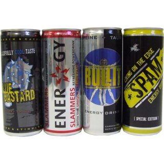 Energy Drink Testpaket 5 4 x 0,25l Dose (Blue Bastard, Slammers, Spam & Co.)