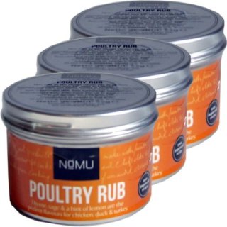 Nomu Barbecue Rub Gewürz Poultry 3 x 55g (Geflügel)