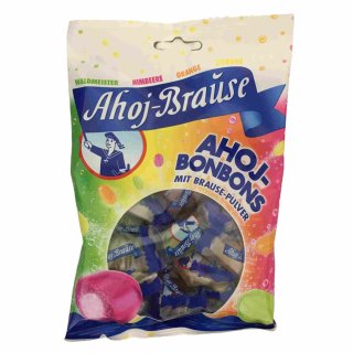 Frigeo Ahoj Bonbons Himbeere, Orange, Zitrone, Waldmeister (150g Tüte)