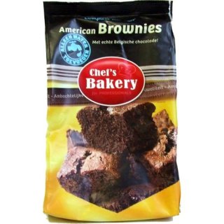 Chefs Bakery Backmischung American Brownies, 800g (amerikanische Brownies)