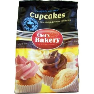 Chefs Bakery Backmischung Cupcakes, 1000g