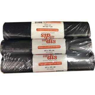 take dis Müllsäcke 3 x 20 Beutel á 60l (Müllsack/Abfallsack 60 x 80 cm)