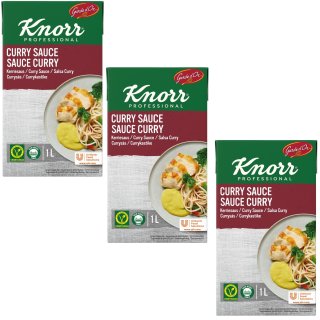 Knorr Garde d Or Curry Sauce (3x1 Liter) Kerriesaus