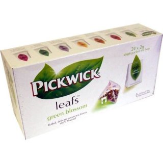 Pickwick Leafs Green Blossom Pyraminden-Teebeutel 24 Beutel á 2g einzeln verpackt