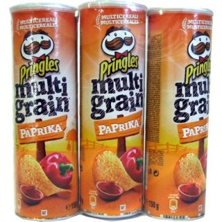 Pringles multi grain Chips Paprika 3 x 150 g