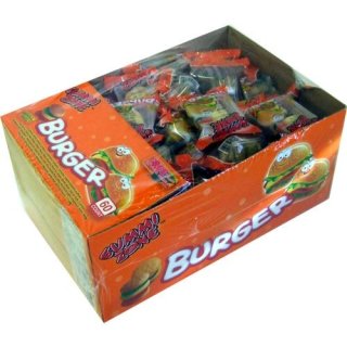 Gummi Zone Mini Burger 60 x 9g einzeln verpackt (Schaumzucker & Fruchtgummi) Glutenfrei