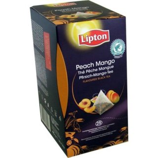 Lipton Pyramiden Teebeutel Pfirsich-Mango-Tee 25 Btl. (Peach Mango Tea)