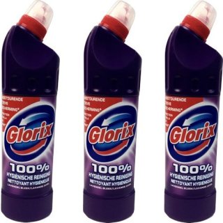 Glorix WC-Reiniger "Lavendel" 3 x 750ml (langanhaltender Duft)