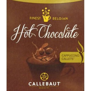Callebaut Hot Chocolate Drops Cappuccino 25 x 35g belgische Schokolade (Cappuccino Callets, Kakao)