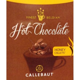 Callebaut Hot Chocolate Drops Honig 25 x 35g belgische Schokolade (Honey Callets, Kakao)