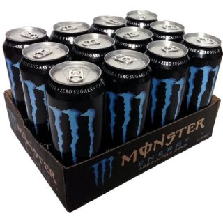 Monster Energy Drink Absolutely Zero 12 x 0,5l Dose (Zuckerfrei)