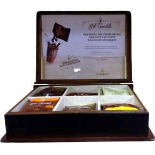 Callebaut Hot Chocolate Drops Geschenkbox 30 x 35g belgische Schokolade (Geschenk-Set)