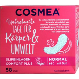 Cosmea Comfort Slipeinlagen normal mit Frischeduft luftdurchlässig (1x58 Stück)