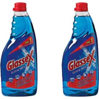 Glassex Multireiniger 2 x 750ml Nachfüll-Flasche (Glasreiniger)
