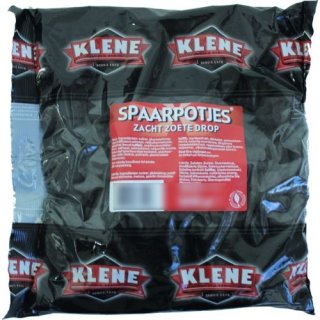 Klene Holland Lakritze Spaarpotjes Zacht Zoete Drop 1kg (weich & süß)