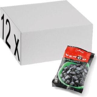 Venco Holland Lakritze Dubbelzoute 12 x 173g Packung (doppelt gesalzen)