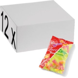 Red Band Zoet Zuur Duo Winegums 12 x 166g (süß saures Fruchtgummi)