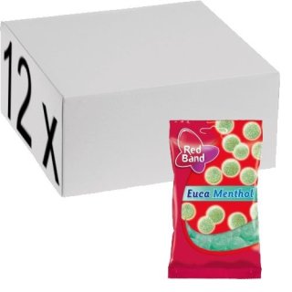 Red Band Euca Menthol 12 x 166g (Menthol Drops)