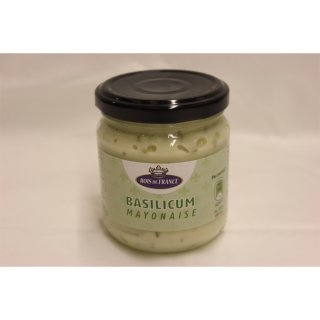 Rois de France Gourmet Basilicum Mayonaise 180g Glas (Basilikum Mayonnaise)