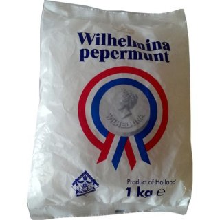 Wilhelmina Peppermunt Pastillen 1000g Beutel (Pfefferminz)