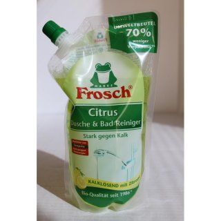 Frosch Citrus Dusche & Bad-Reiniger Nachfüllpack (500ml Beutel)
