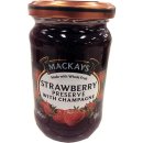 Mackays Strawberry with Champagne Marmalade 340g Glas (Erdberren mit Champagner)