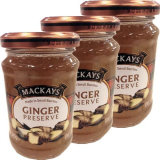 Mackays Ginger Marmalade 3 Gläser á 340g (Ingwer-Marmelade)