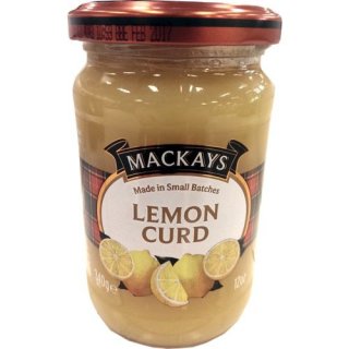Mackays Lemon Curd 340g Glas (Zitronen-Creme)