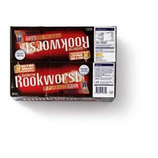 Unox original niederländische Rookworst geräuchert Wurst 24 x 100g Karton (einzeln verpackt)