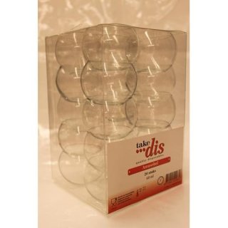 take dis Amusebol 60ml, 20 Stück (Kunststoff Häppchen-Glas,  Kugel, transparent)
