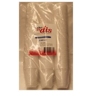 take dis drinkbekers wit 180cc, 300 Stück (Kunststoff-Becher, weiß)