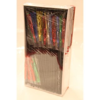 take dis Buigrietjes met Fontein Luxe 144 Stück (Strohhalme schwarz mit Fontaine/Palme)