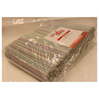 take dis Buigrietjes Ø5mm, 21cm, 1000 Stück (Strohhalme gestreift)