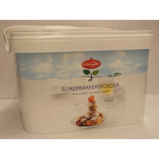 Van Gilse Puderzucker aus getrockneter Glukose 5kg Eimer (Suikerbakkerspoeder)