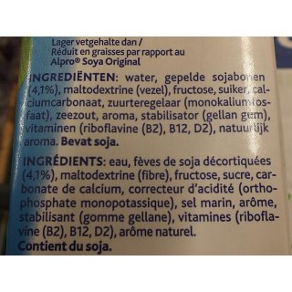 Alpro Soya-Drink Light, natürlich mit Calcium, 6 x 1l...