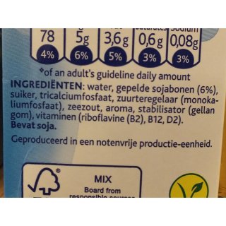 Alpro Soya-Drink Original, natürlich mit Calcium, 12 x 1l...