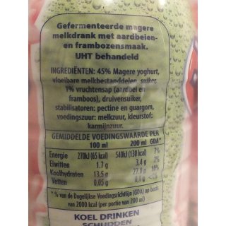 Yogho Yogho Joghurt-Drink, Erdbeere Himbeere, 6 x 500g PET-Flaschen (aardbei framboos)