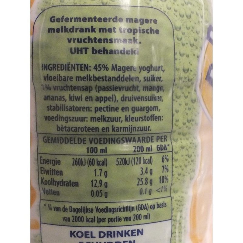 Yogho Yogho Joghurt-Drink, tropische Früchte, 6 x 500g PET-Flaschen